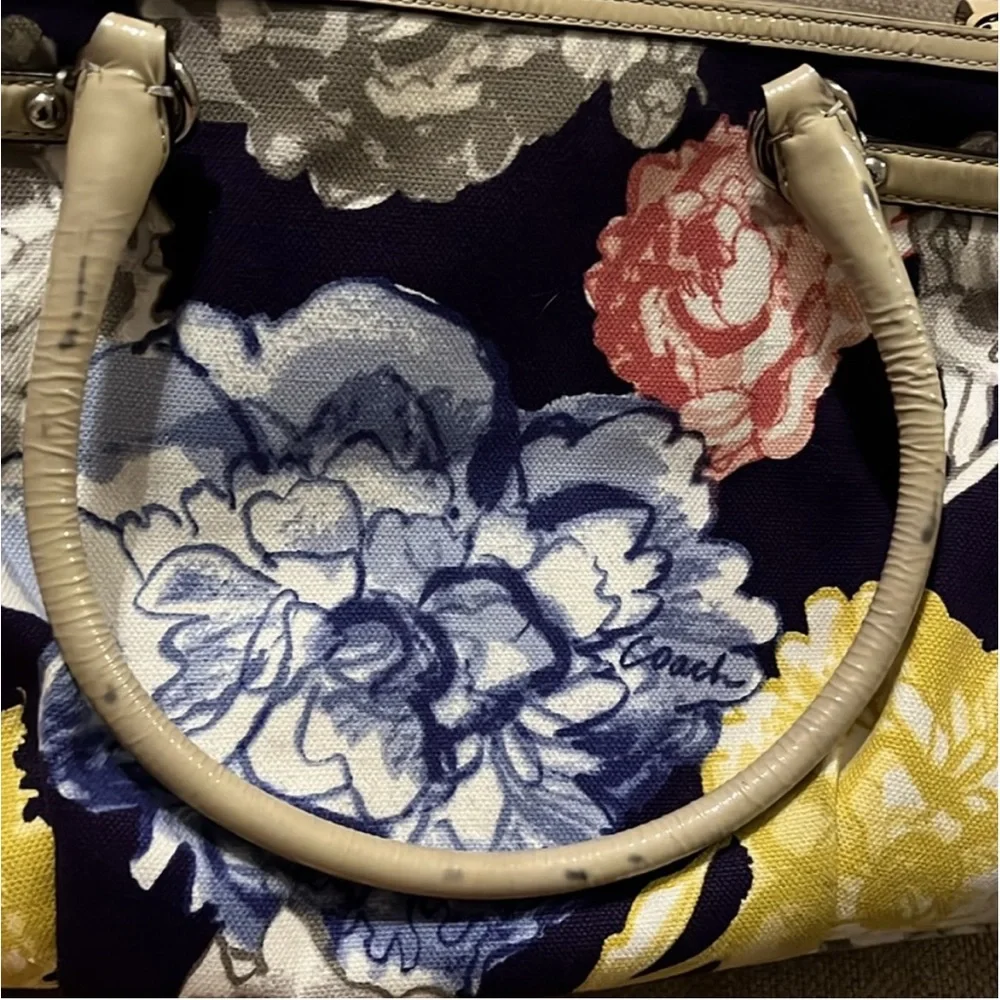 Coach Madison Floral Tote Carryall Purse - Picture 9 of 9